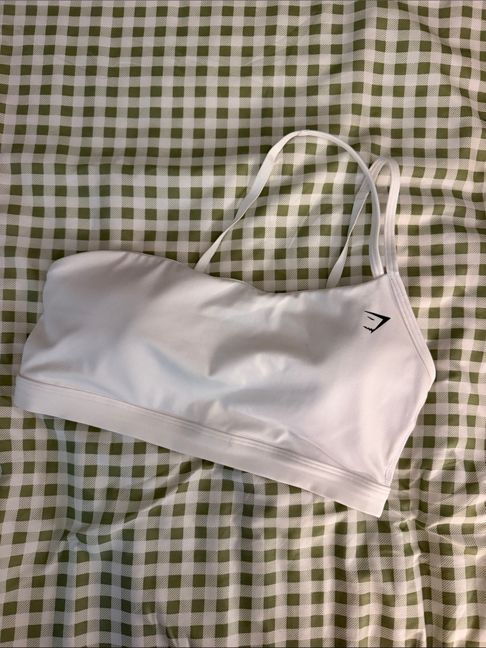 Gymshark White One Shoulder Sports Bra
